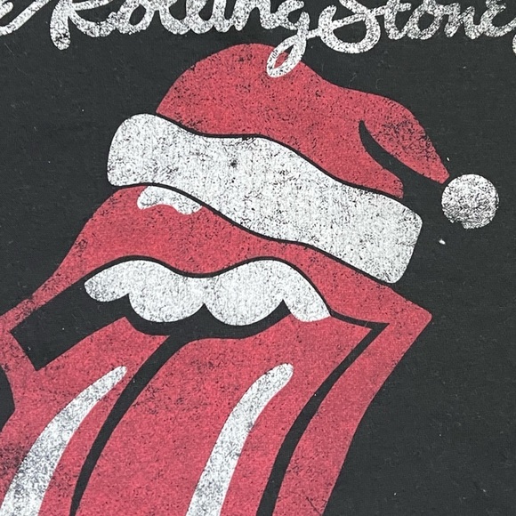 Women's The Rolling Stones Crop Top Christmas Rock n Roll Music Sweatshirt - Picture 5 of 6